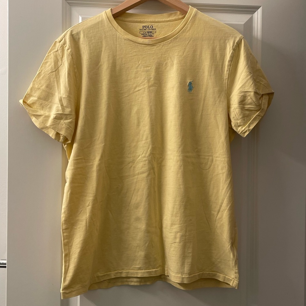 Polo by Ralph Lauren Slim fit Soft Yellow Short Sleeve Tee